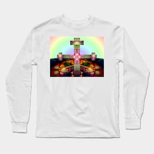 Cruciformation Against a Pastel Sky Long Sleeve T-Shirt